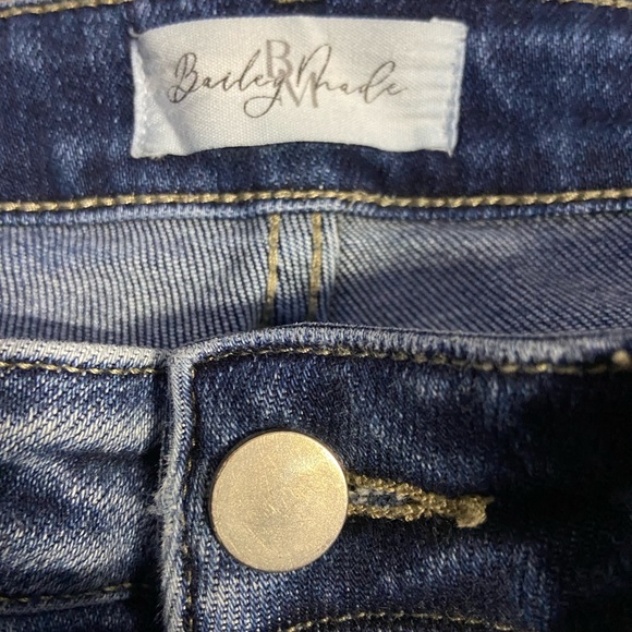 Distressed Flare High Waist Women’s Jeans - Dark Blue Size 7 | inseam 34 | 👍 - Picture 6 of 8